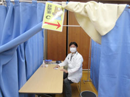 健診事業に参加しました。